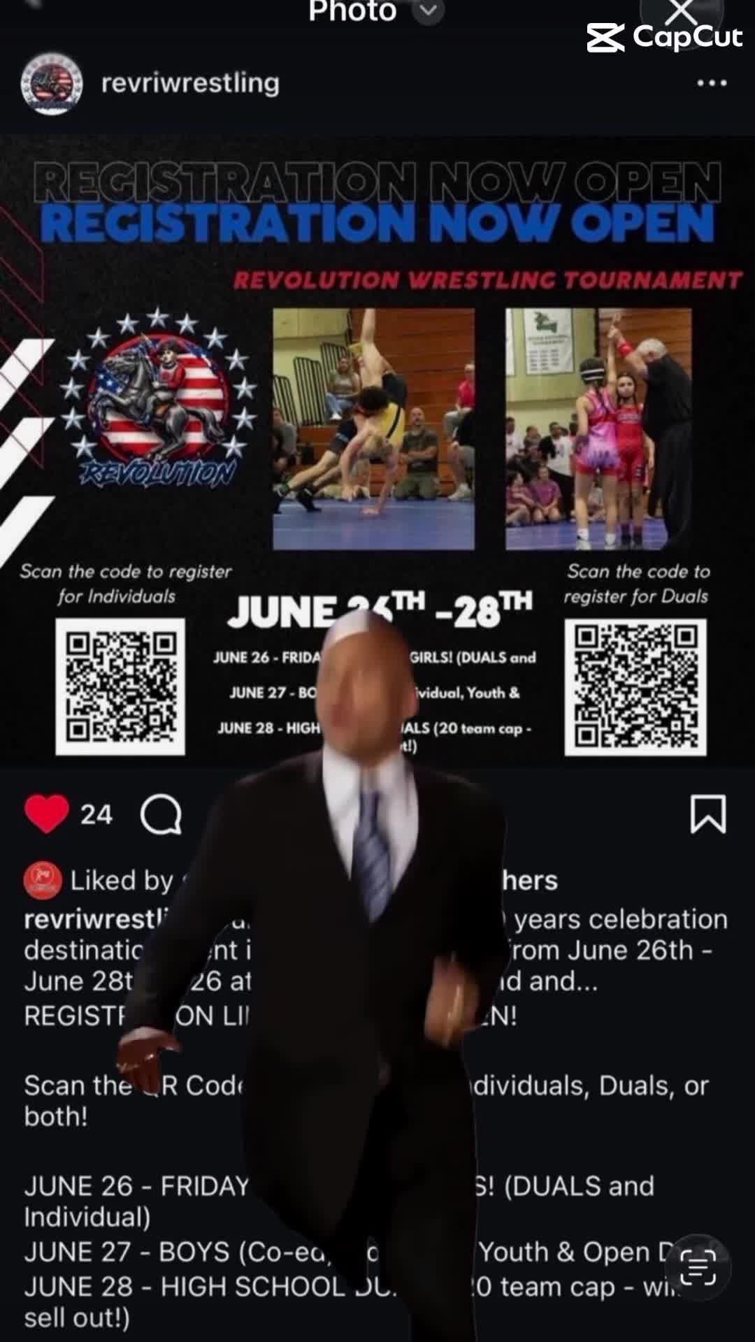 Smash Mouth Wrestling Instagram practice frame